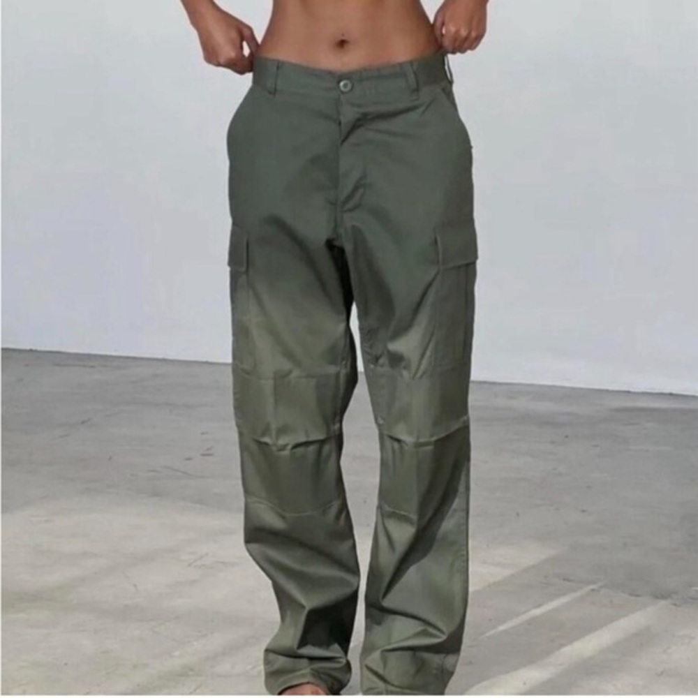 Local European Olive Green Cargo Pant